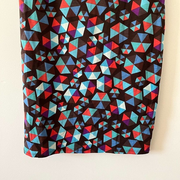 LuLaRoe NWT Julia Raglan Geometric Print Dress Small - Picture 3 of 11